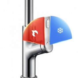 Pull-Out Rotary Kitchen Mixer In Copper Chrome/Black Model