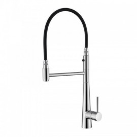 Swivel Extractable Kitchen Mixer In Chrome/Black Copper