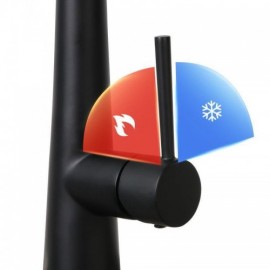 Swivel Extractable Kitchen Mixer In Chrome/Black Copper