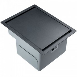 Black Stainless Steel Kitchen Sink With Faucet Drainage Modern Simple