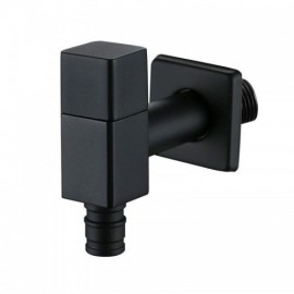 Wall-Mounted Washing Machine Faucet In Black/Gray Copper