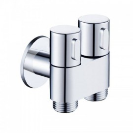 Chrome-Plated Brass Wall-Mounted Washing Machine Faucet