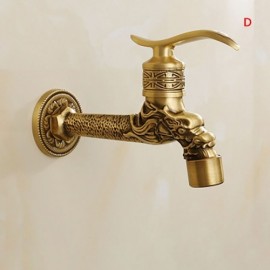 Cold Water Brass Washing Machine Faucet 4 Styles