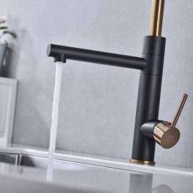 Copper Spring Kitchen Faucet H62Cm 2 Water Outlets