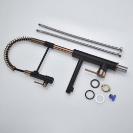 Copper Spring Kitchen Faucet H62Cm 2 Water Outlets