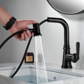 Copper Kitchen Faucet Dual Function Pull-Out Nozzle