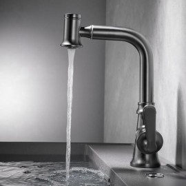 Copper Kitchen Faucet Dual Function Pull-Out Nozzle