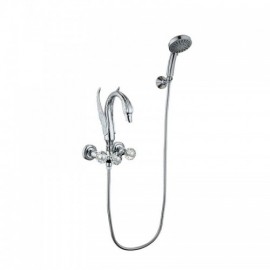 Copper Chrome/Gold Dual Function Recessed Bathtub Faucet