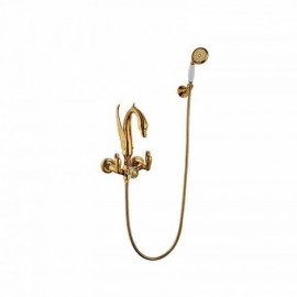 Copper Chrome/Gold Dual Function Recessed Bathtub Faucet