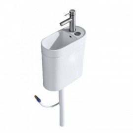Ceramic Sink With Water Tank Cold Water Faucet For Toilet