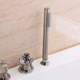 Classic Modern Bathtub Mixer Crystal Copper 3 Models Bathroom