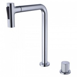 Copper Basin Faucet Pull-Out Water Spout 4 Models For Bathroom