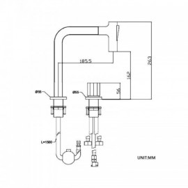 Copper Basin Faucet Pull-Out Nozzle 4 Models For Bathroom