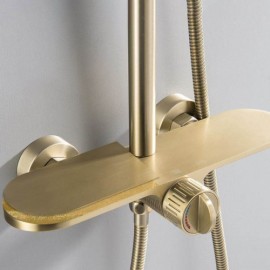 Thermostatic Constant Current Shower Faucet With Three Functions Bathroom