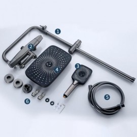 3-Function Constant Temperature Shower Faucet For Bathroom