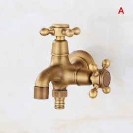 Cold Water Brass Toilet Washing Machine Faucet 3 Models