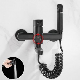 Wall Mounted Kitchen Mixer In Chrome/Black Copper 3 Sizes