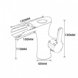 Copper Waterfall Basin Mixer Led Display 5 Models