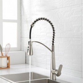Abs Chrome/Brushed Nickel/Black Copper Spring Kitchen Faucet