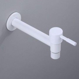 Black/White Stainless Steel Laundry Washing Machine Faucet Single Cold Water