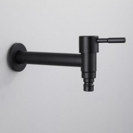 Washing Machine Faucet Black/White Stainless Steel Cold Water