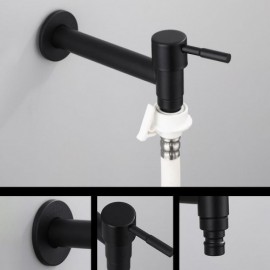 Washing Machine Faucet Black/White Stainless Steel Cold Water