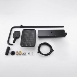 Chrome/Black Shower Faucet With Constant Temperature And Constant Flow For Bathroom