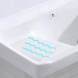 Single Ceramic Sink With Drainage Pipe For Bathroom Balcony