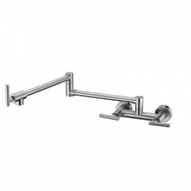 Wall Mounted Folding Kitchen Faucet Brushed Nickel/Black/Brushed Gold