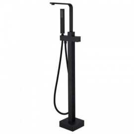 Black Copper/Chrome 2 Function Floor Standing Bathtub Mixer For Bathroom