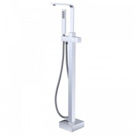 Black Copper/Chrome 2 Function Floor Standing Bathtub Mixer For Bathroom