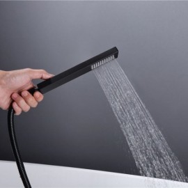 Black Copper/Chrome 2 Function Floor Standing Bathtub Mixer For Bathroom