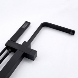 Black Copper/Chrome 2 Function Floor Standing Bathtub Mixer For Bathroom