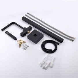 Black Copper/Chrome 2 Function Floor Standing Bathtub Mixer For Bathroom