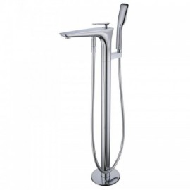 Classic Modern Two Function Copper Floor Mounted Bathtub Mixer