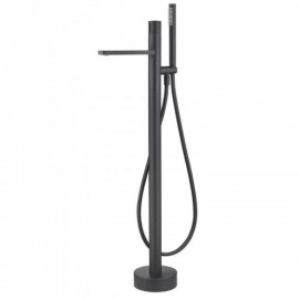 Chrome/Black Copper Floor-Mounted Bath Mixer With Constant Current