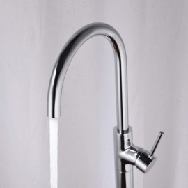 Chrome Plated Copper Floor Mounted Bathtub Faucet For Bathroom