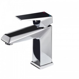 Black/Chrome Copper Basin Mixer Single Handle