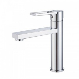 Black/Chrome Copper Basin Faucet Single Handle For Bathroom