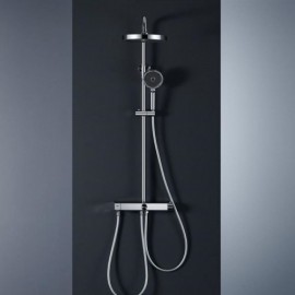 Four-Function Thermostatic Chrome Shower System For Bathroom
