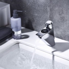 Chrome-Plated Copper Basin Mixer Constant Current With Led Display
