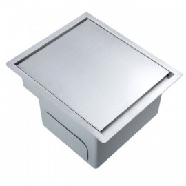 Brushed Silver 304 Stainless Steel Single Sink With Faucet Drainage