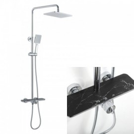 Wall Mounted Thermostatic Shower System 4 Models For Bathroom