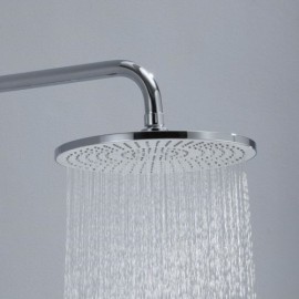 Chrome/Black Shower Faucet With Led Digital Display For Bathroom