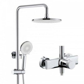 Chrome/Black/Grey Three-Function Constant Current Style Shower Faucet