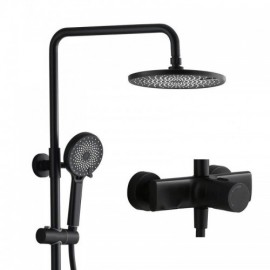 Chrome/Black/Grey Three-Function Constant Current Style Shower Faucet