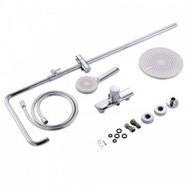 Chrome/Black/Grey Three-Function Constant Current Style Shower Faucet