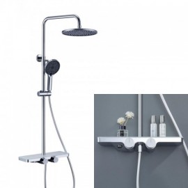 Constant Current Style Three-Function Chrome/Black/White Shower Set