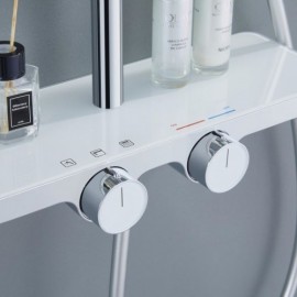 Constant Current Style Three-Function Chrome/Black/White Shower Set