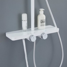 Constant Current Style Three-Function Chrome/Black/White Shower Set